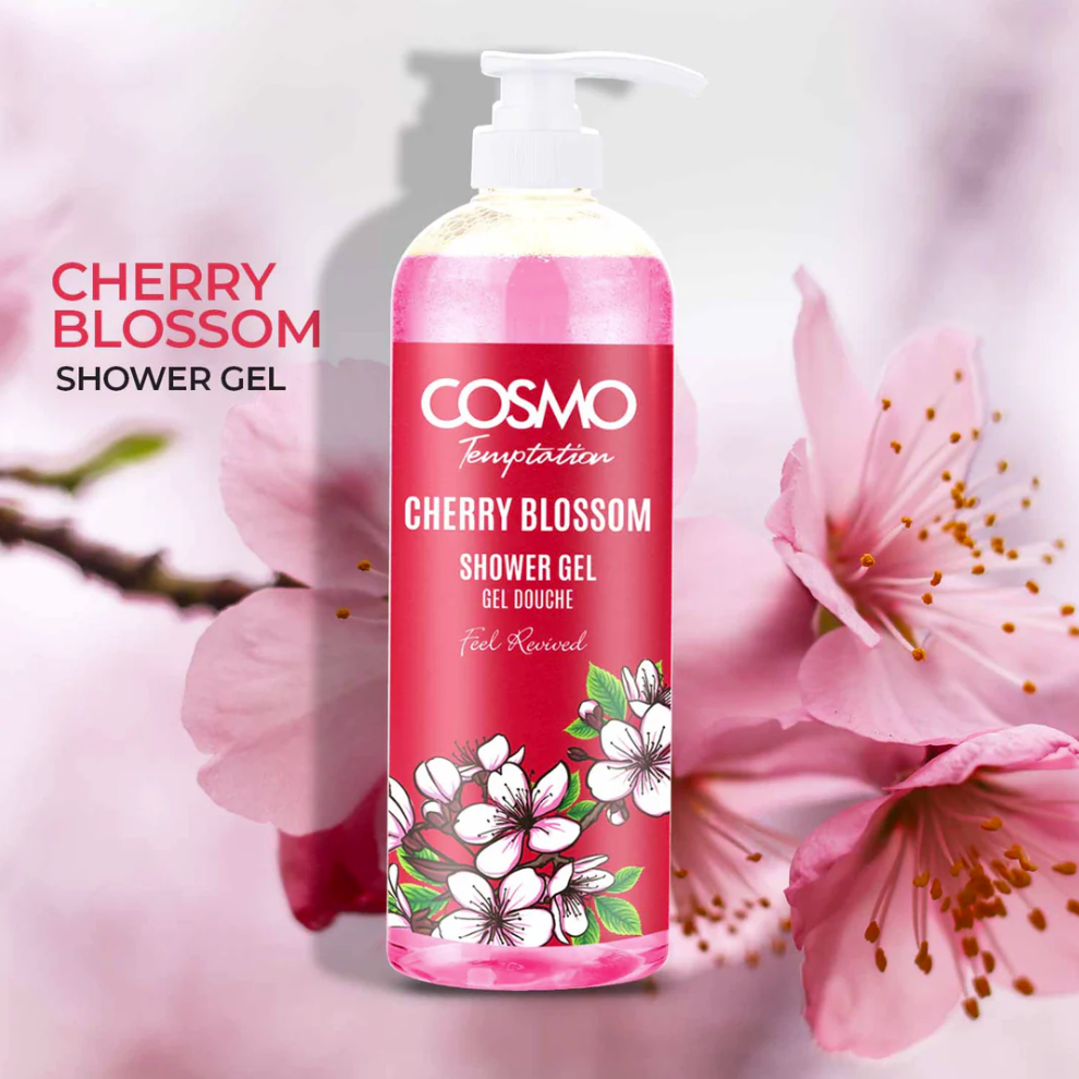 Temptation Cherry Blossom Shower Gel by Cosmo 1000ml