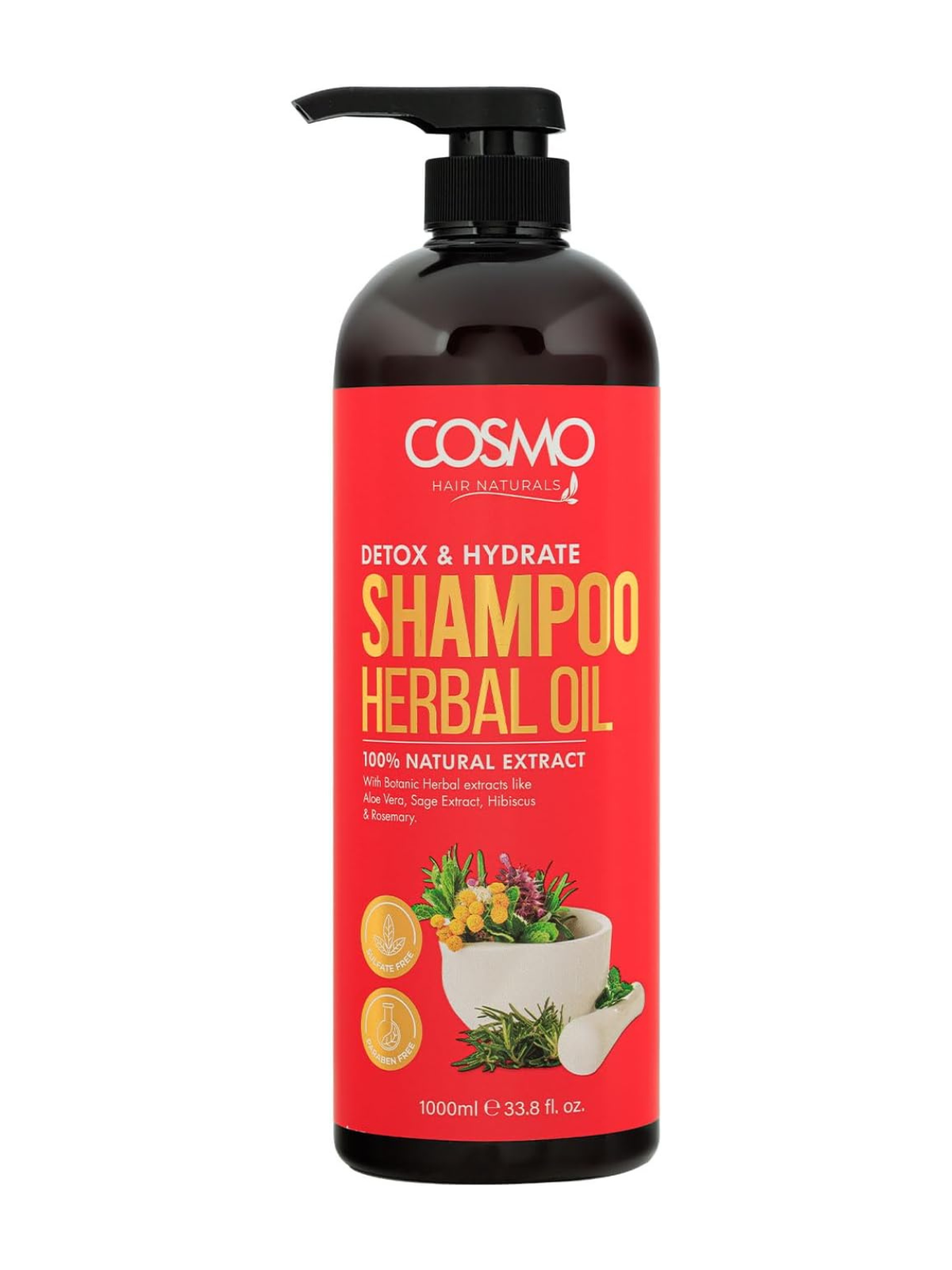 Cosmo Detox and Hydrate Herbal Oil Шампунь 1000ml