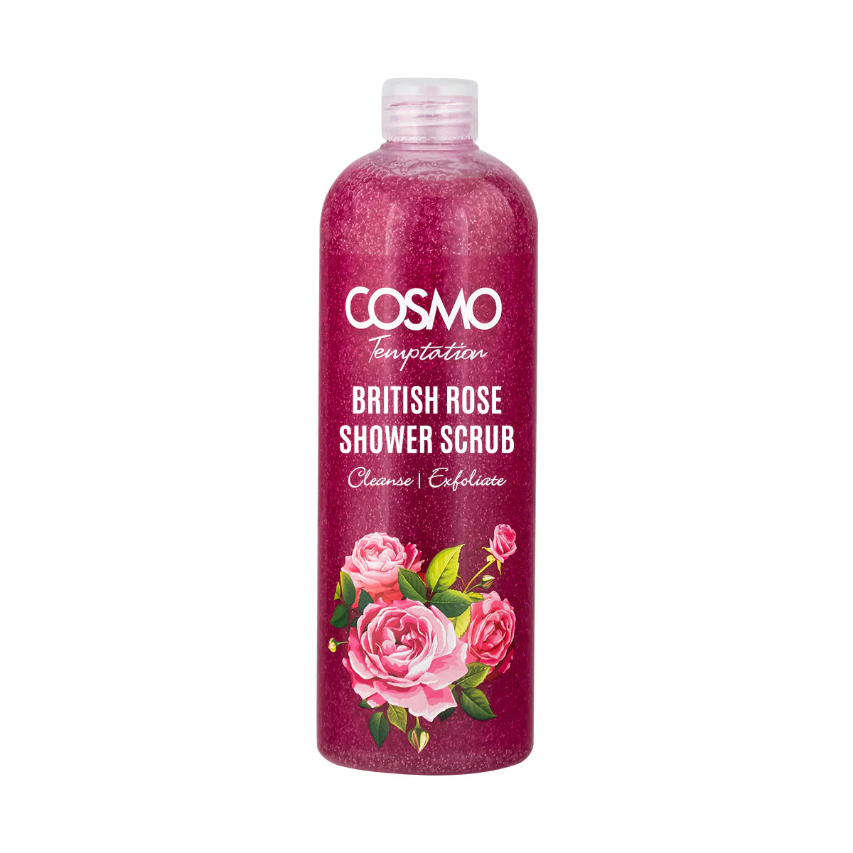 Temptation Shower Scrub British Rose 1000ml by Cosmo