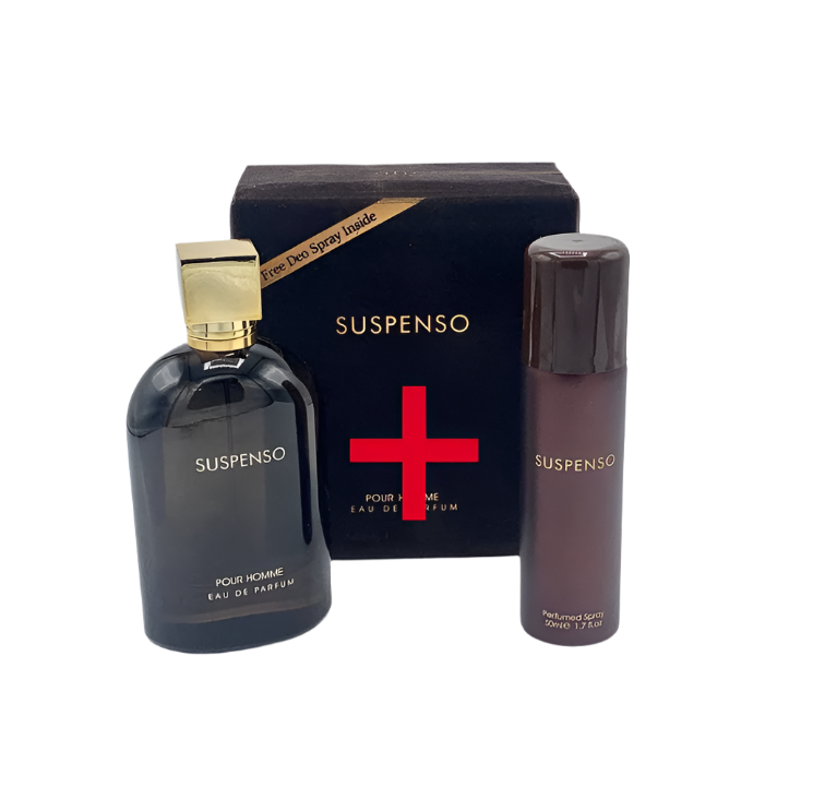 Fragrance World Suspenso EDP 100mI + Deodorant 50ml (Suspenso (BF029) Edp 100mI withDeo 50mI)